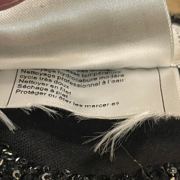 Chanel 40 Sequin Knit Mini Sweater Dress | Black Star Runway Sample, Rare - Picture 14 of 14